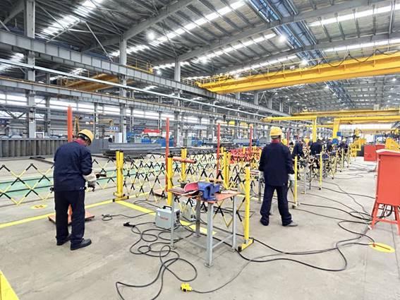 公司舉辦電焊工、電工技術比武